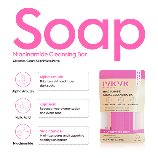 IYKYK NIACINAMIDE FACIAL CLEANSING BAR - 2 PACK