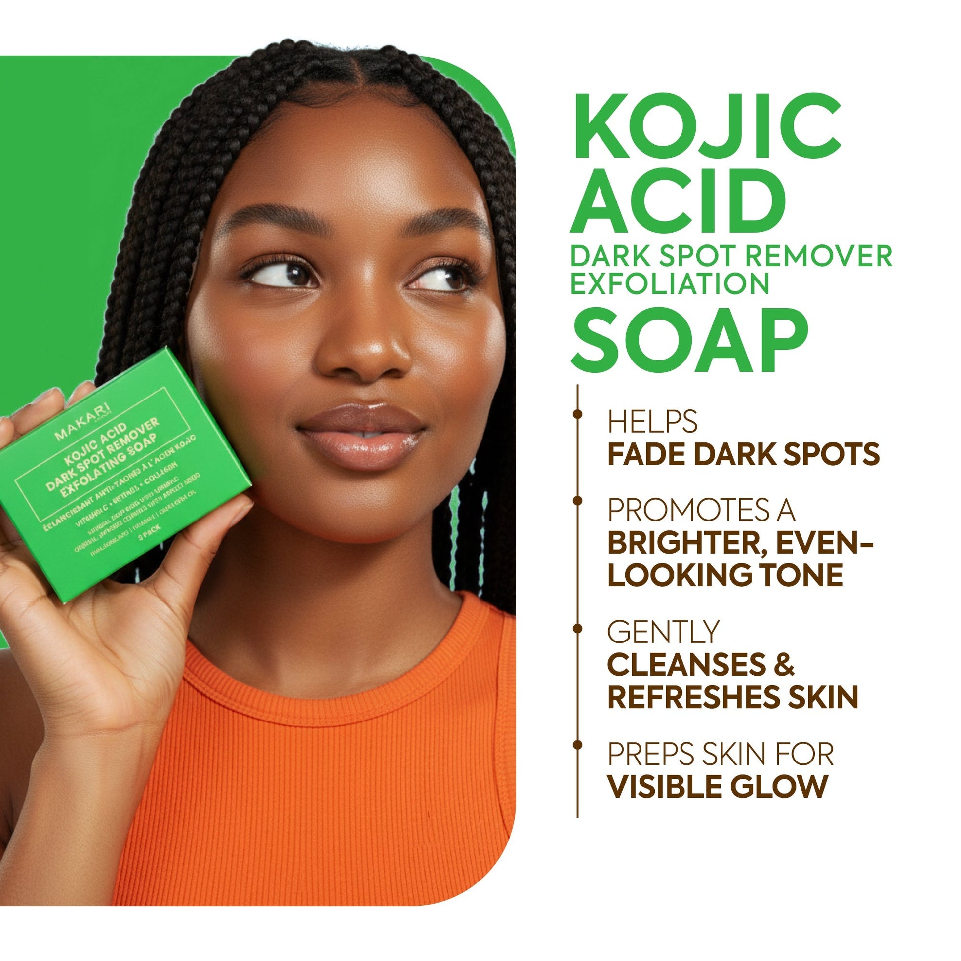 Kojic Acid Dark Spot Remover Soap Bars - Image 2
