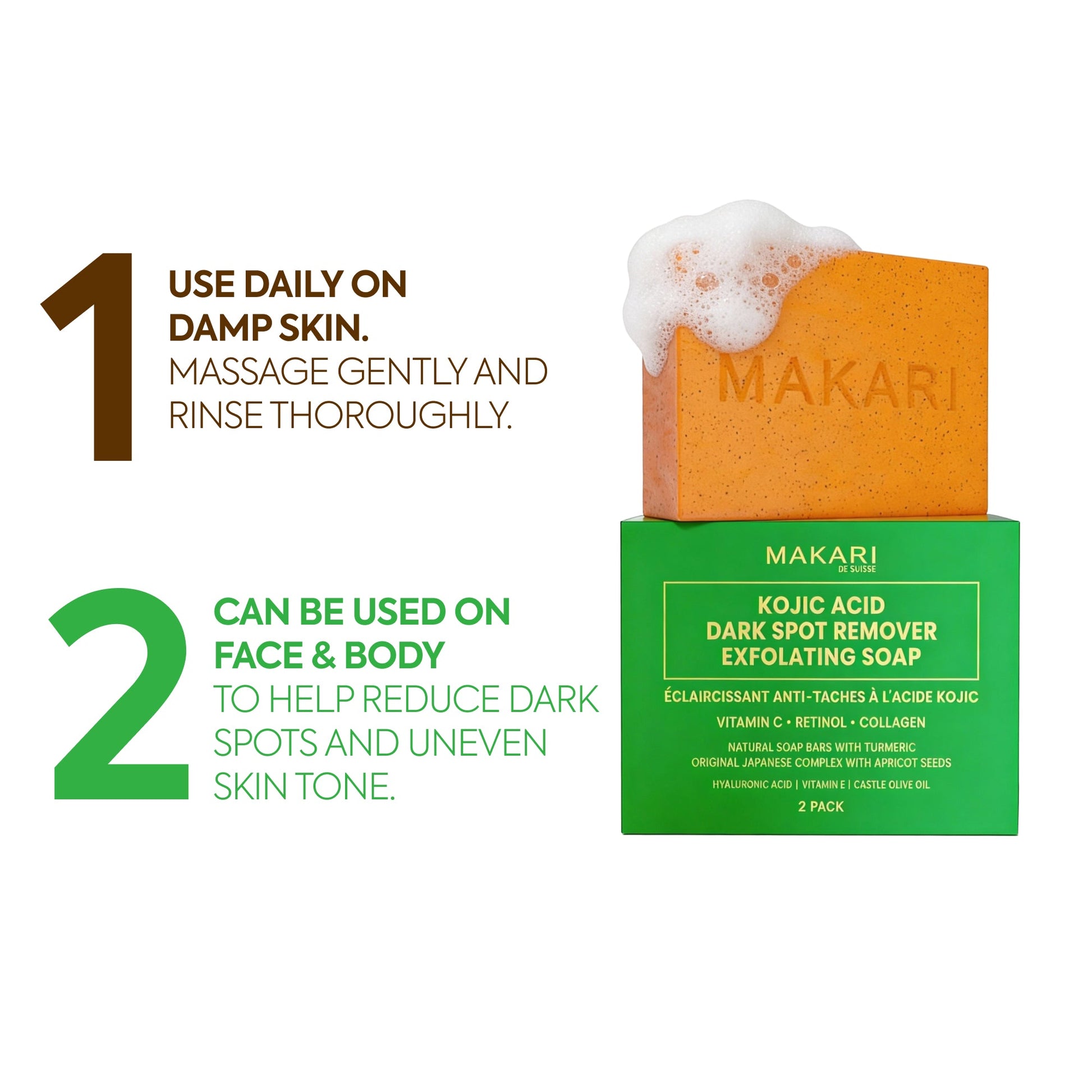 Kojic Acid Dark Spot Remover Soap Bars - Image 5