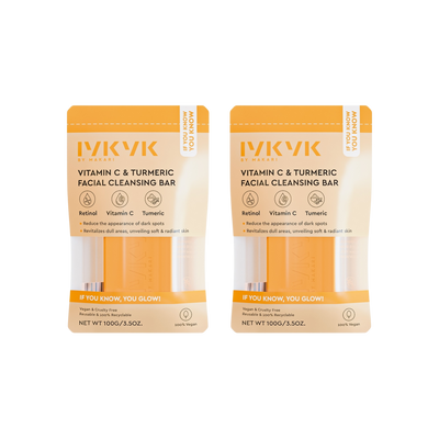 IYKYK VITAMIN C & TURMERIC FACIAL CLEANSING BAR - 2 PACK